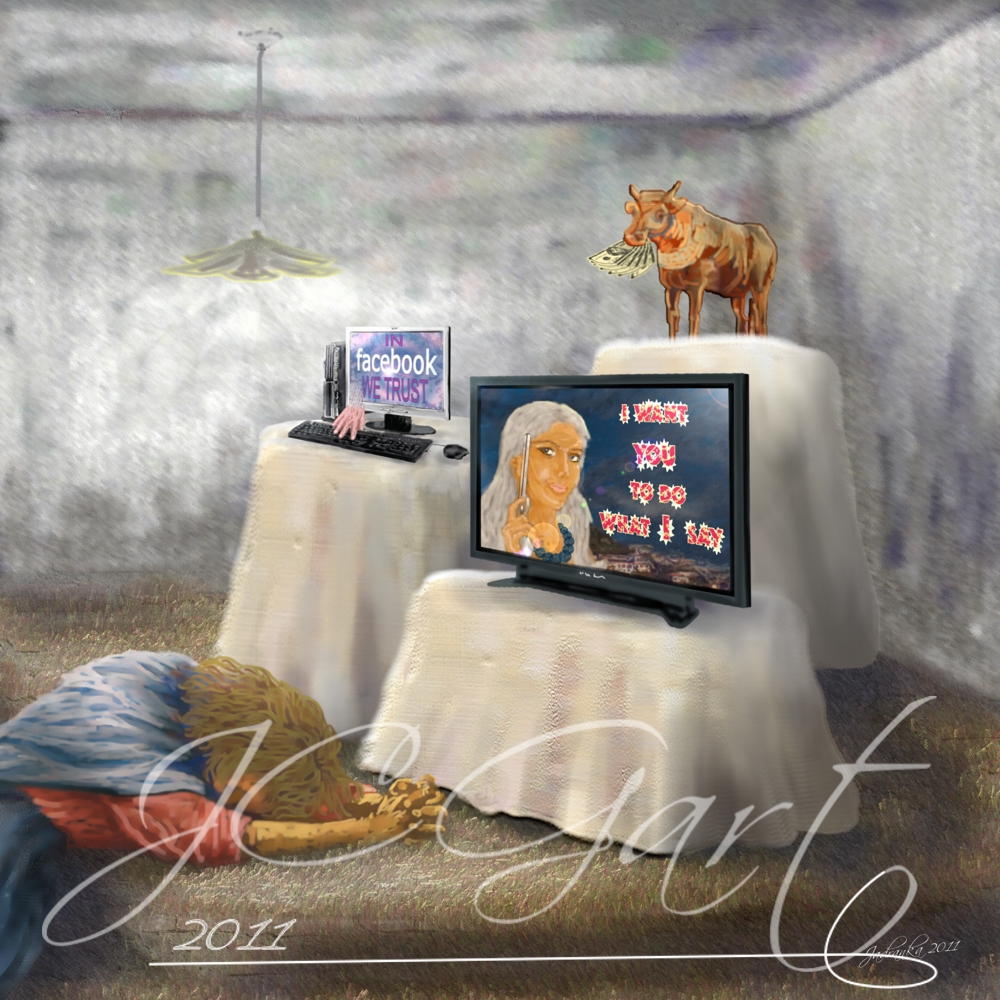 Contemporary fine art digital paintings: New altars, digital painting New altars realized in fine art digital painting