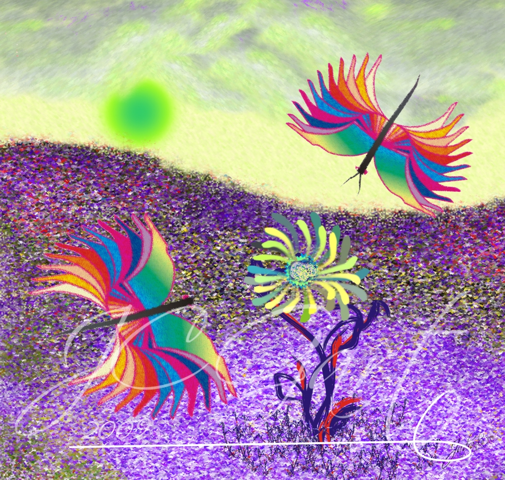 Contemporary fine art digital paintings: religion and metaphysics, digital painting with religion and metaphysics, digital painting religion and metaphysics realized in fine art digital painting - Psychedelic vision