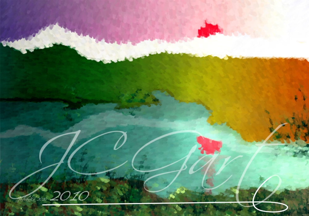 Contemporary fine art digital paintings: Reflections, digital painting Reflections realized in fine art digital painting