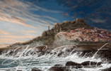 Castelsardo in digital fine art painting