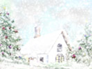 Christmas time - digital painting with Christmas time retrait in fine art digital painting on digital medium