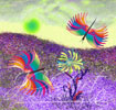 Psychedelic vision quadro digitale