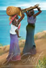 Going home in fine art digital painting