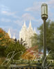 Salt Lake City Temple - digital painting with Salt Lake City Temple in fine art digital painting on digital medium