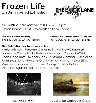 Opening for contemporary art exhibition Frozen Life, an Art in Mind Exhibition